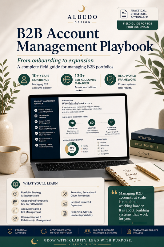 The B2B Account Management Playbook — PDF Guide